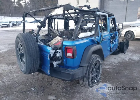2021 Jeep Wrangler Unlimited Sport 4X4 from USA, damaged, VIN 1C4HJXDG4MW737611